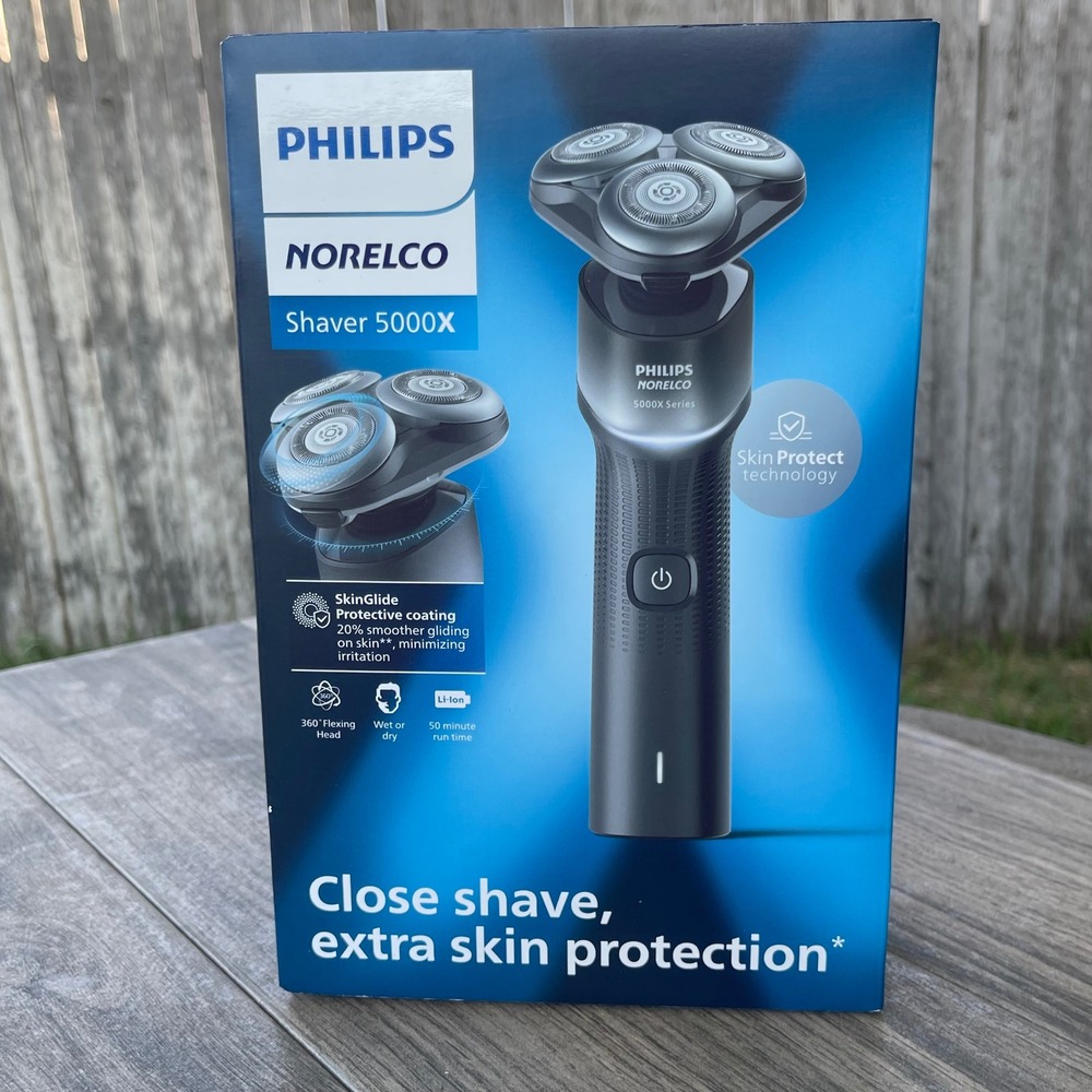 Philips‎ Norelco Shaver 5000X Mens OS Black  X5004/84 Electric Rotary Razor NEW